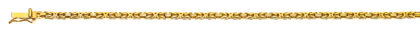 Armband Königskette klassisch Gelbgold 750 ca. 2.5 mm – 19cm