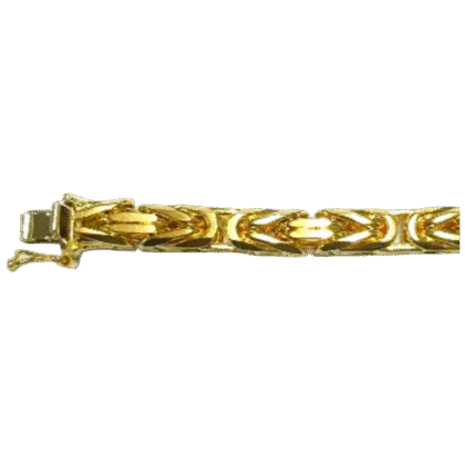Bracelet Königskette oktogonal Gelbgold 750 ca. 6.2mm 22cm