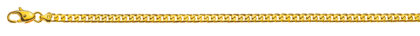 Panzer Collier geschliffen Gelbgold 750 ca. 4,0 mm