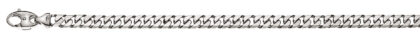 Panzer Collier 8-fach geschliffen Weissgold 750 ca. 6,0mm