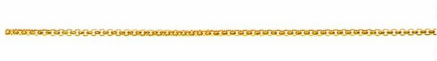 Venezianer rund diamantiert Gelbgold 750 ca. 1.1mm