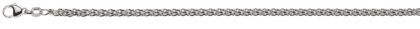 Zopf Weissgold 750 ca. 3.3mm 19cm